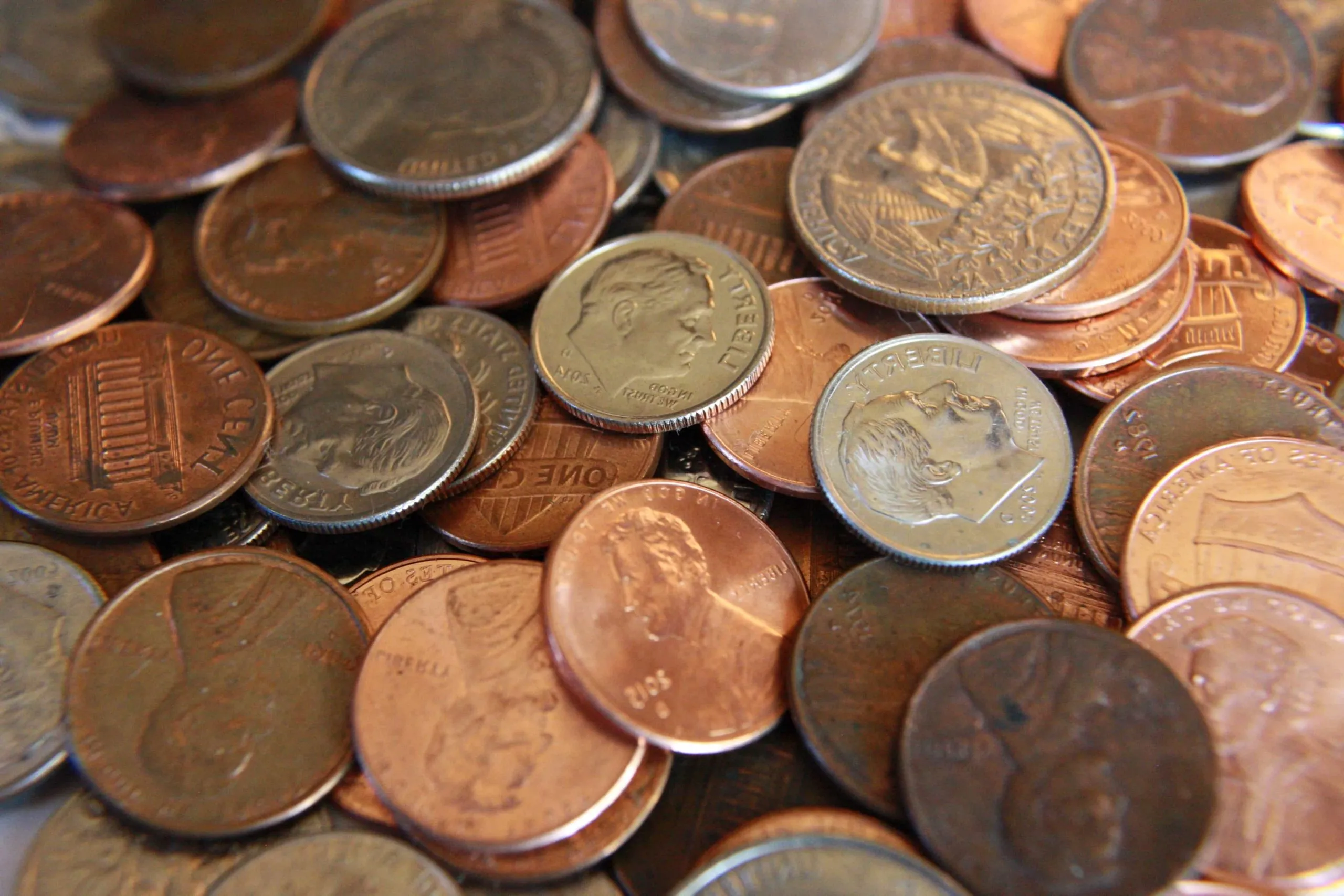 Image of a pile of USA coins